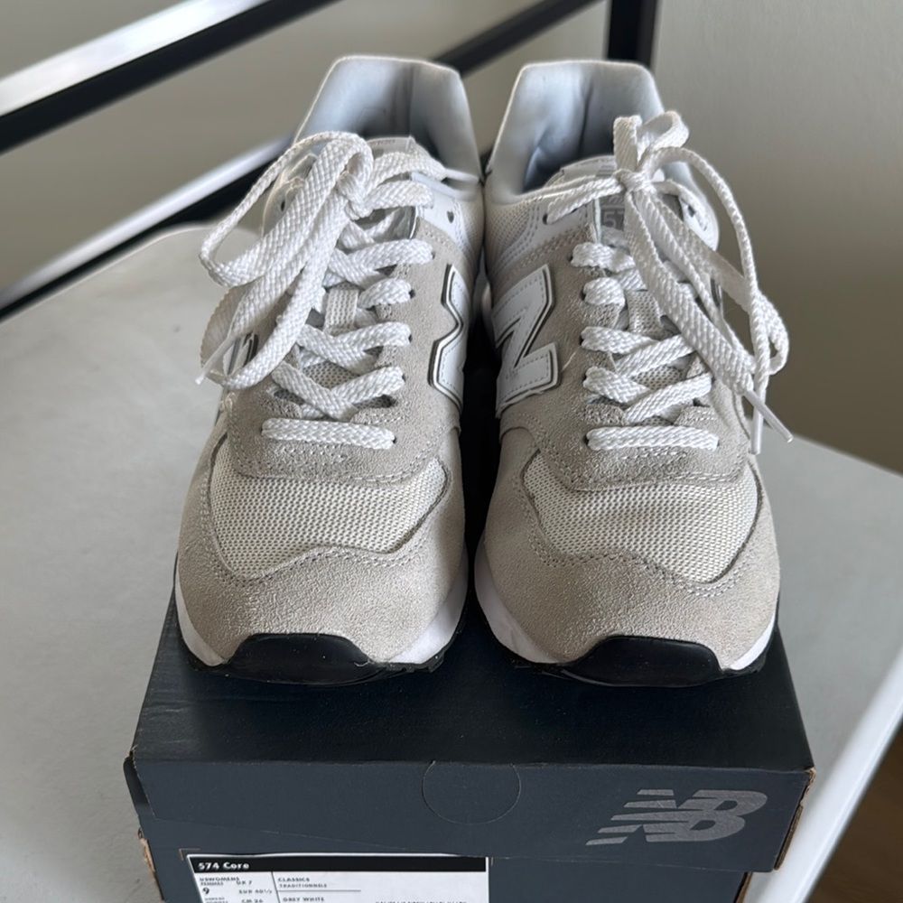 COPY - New Balance Light Gray and White Sneakers